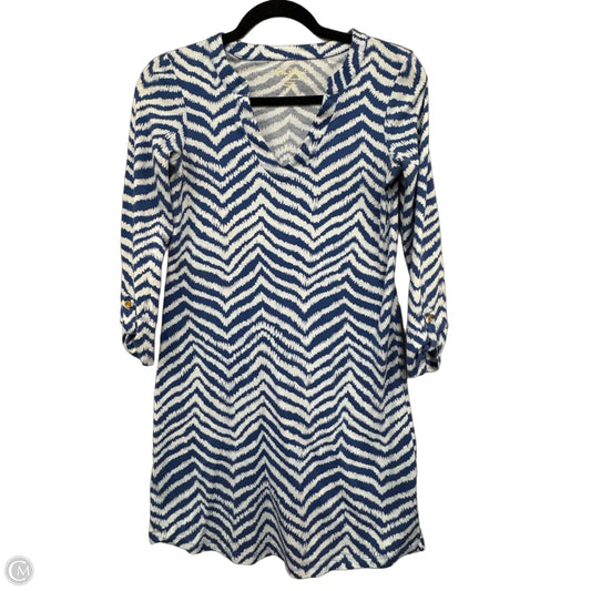 Dress Designer By Lilly Pulitzer In Blue & White, Size: Xs