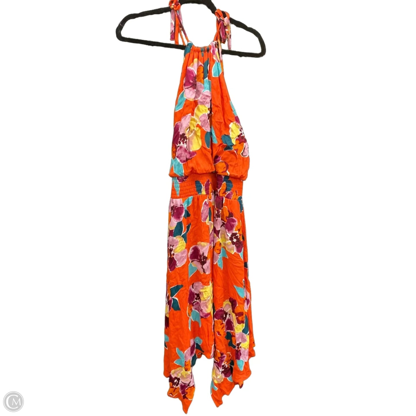 Dress Casual Maxi By Old Navy In Orange & Purple, Size: 1x