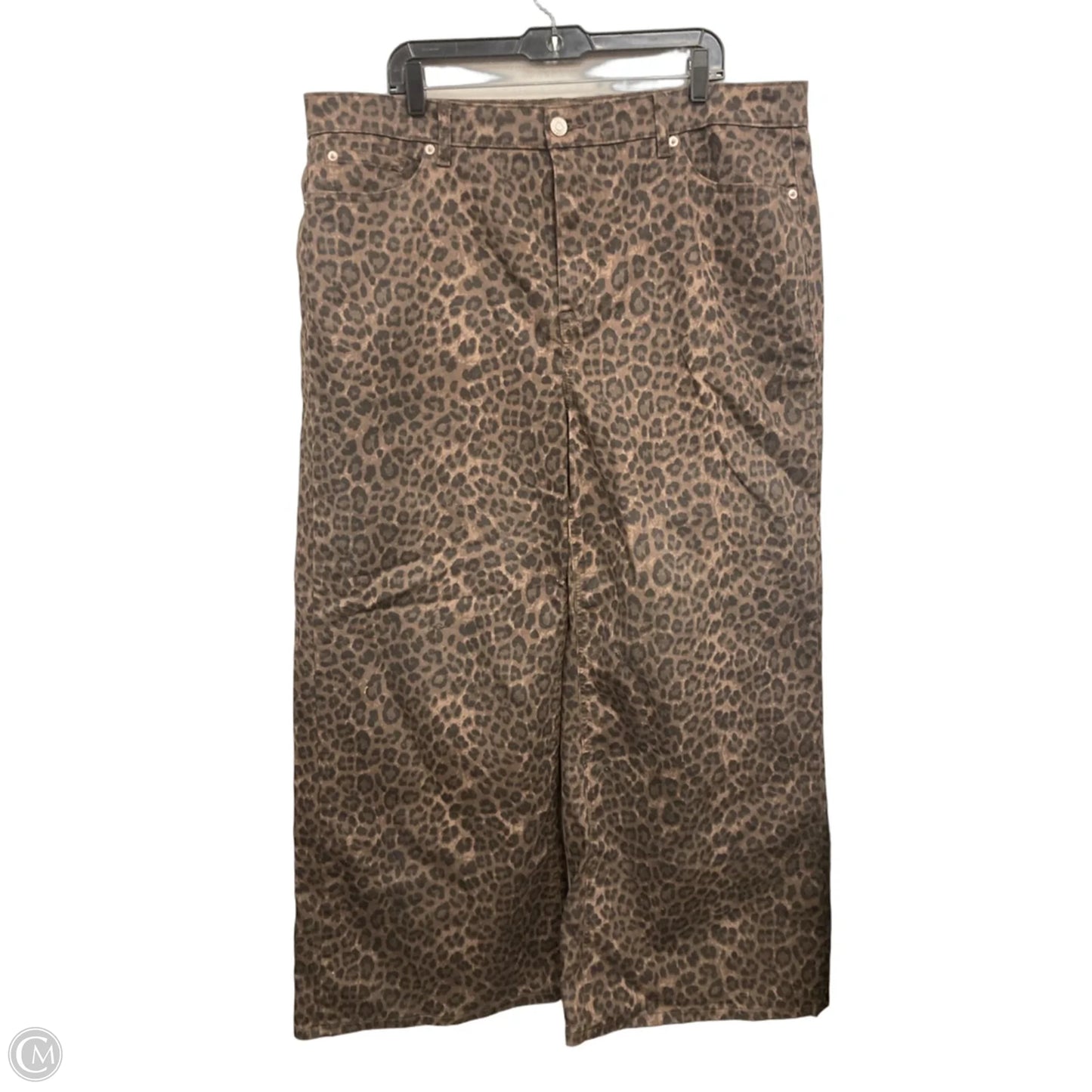 Jeans Wide Leg By Torrid In Black & Brown, Size: 20
