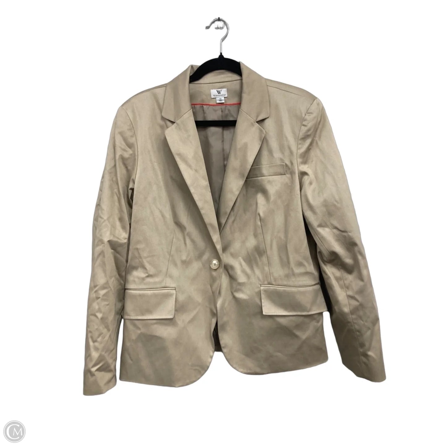 Blazer By Worthington In Tan, Size: 18