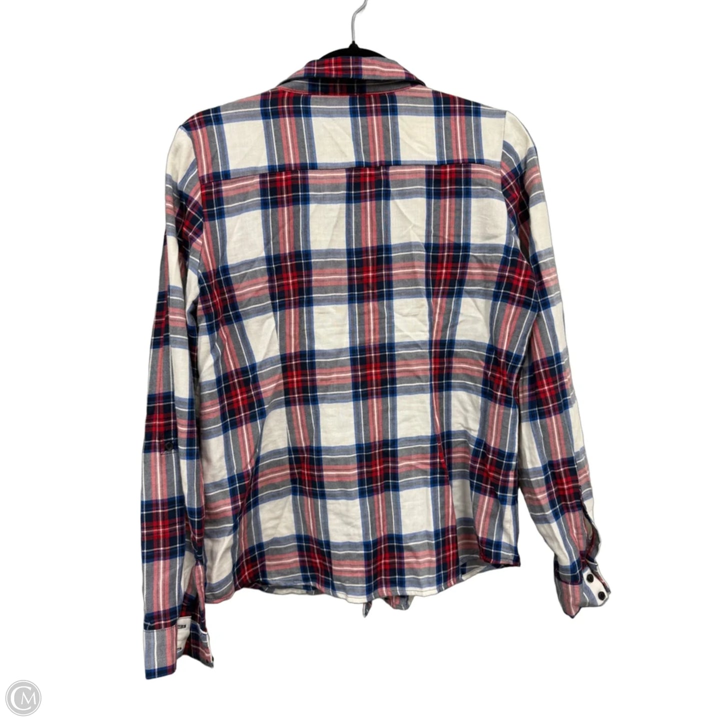 Top Long Sleeve By Limited In Blue & Red & White, Size: M