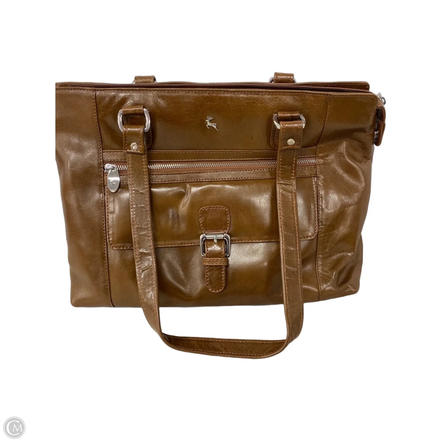 Handbag Leather By Clothes Mentor, Size: Large