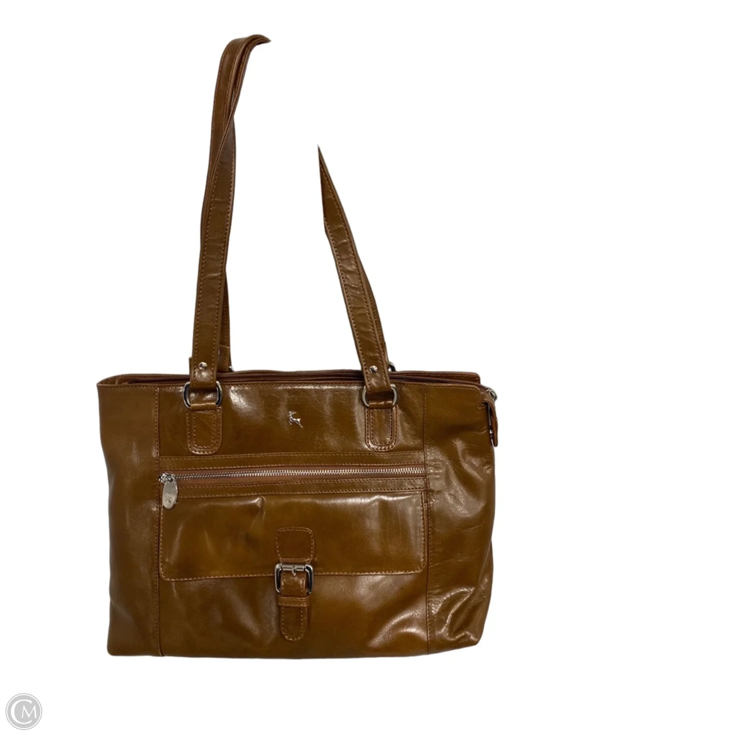 Handbag Leather By Clothes Mentor, Size: Large