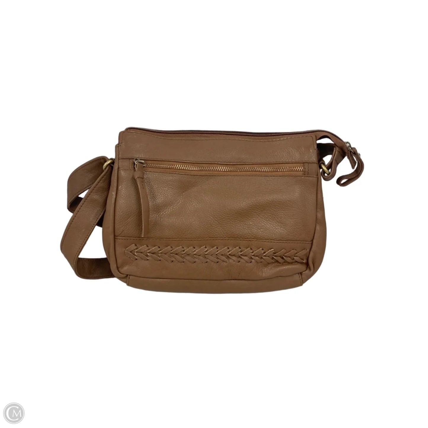 Crossbody Leather By Clothes Mentor, Size: Medium