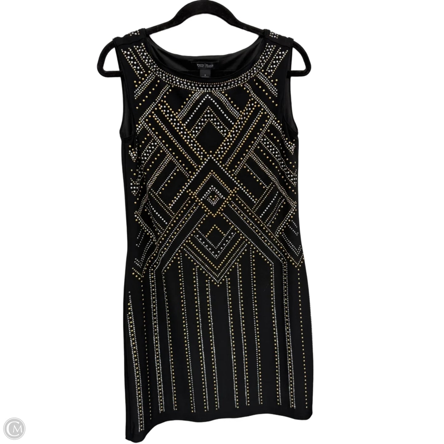 Dress Casual Short By White House Black Market In Black & Gold, Size: S