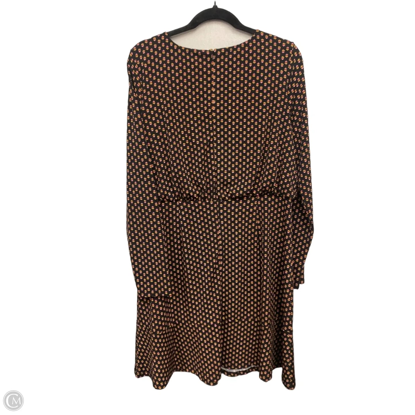 Dress Casual Short By Loft In Black & Pink, Size: 12