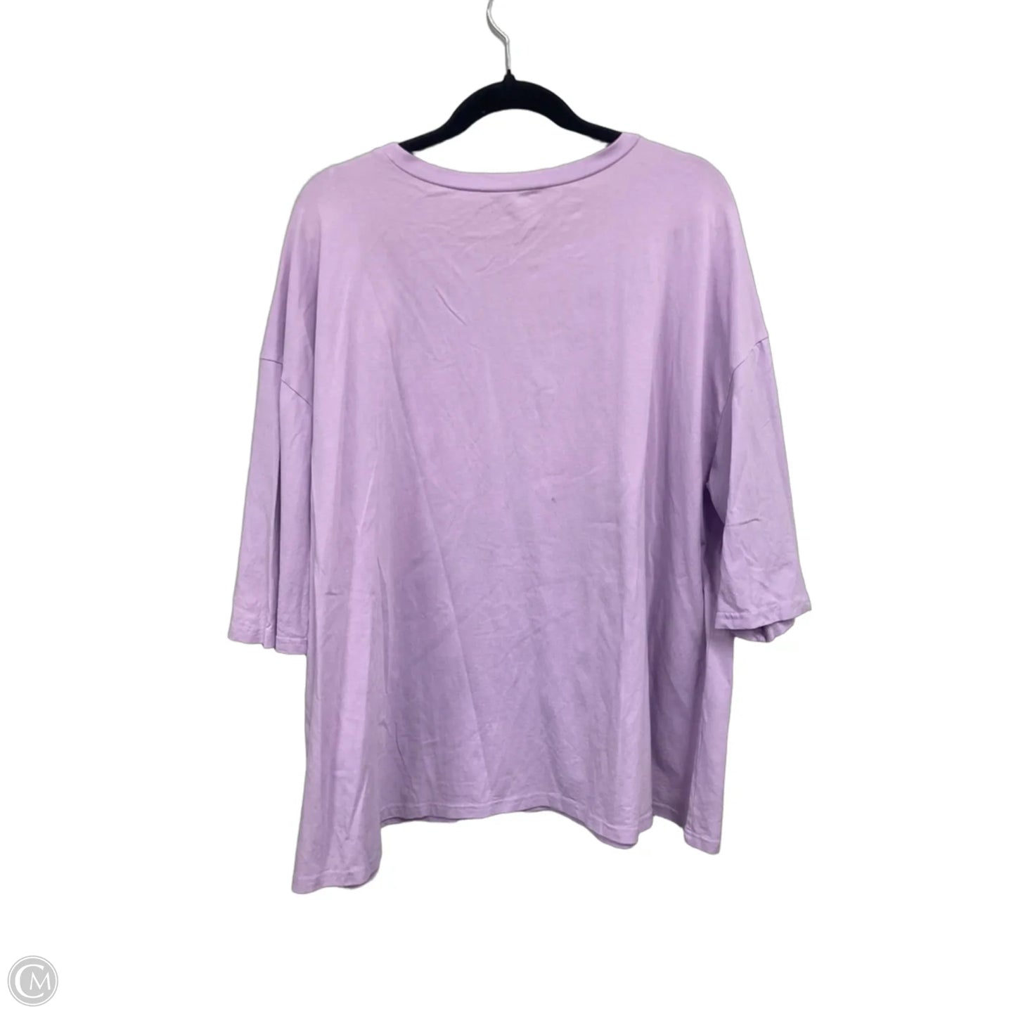 Top 3/4 Sleeve By Eloquii In Purple, Size: 4x