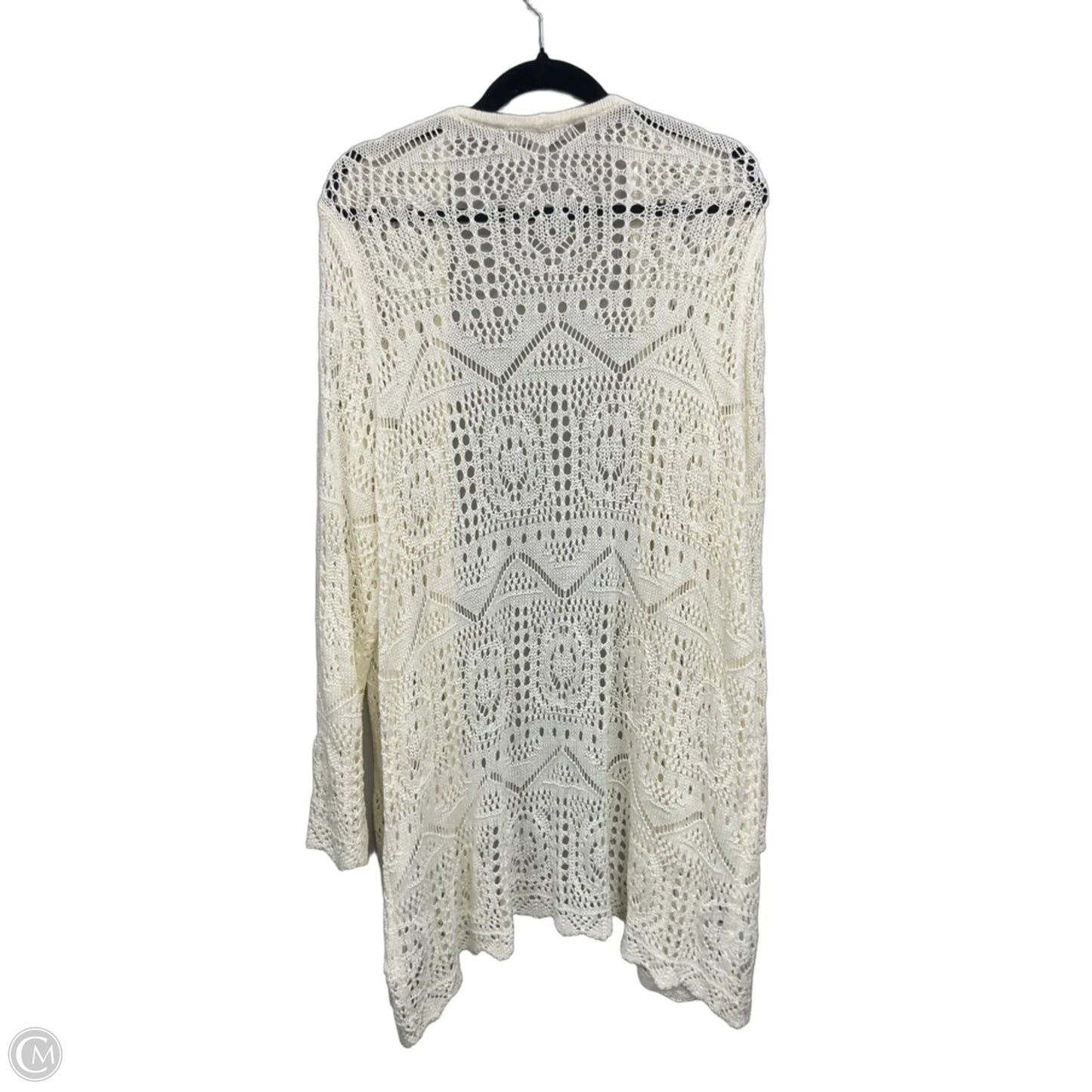 Cardigan By Chelsea And Theodore In Cream, Size: 3x