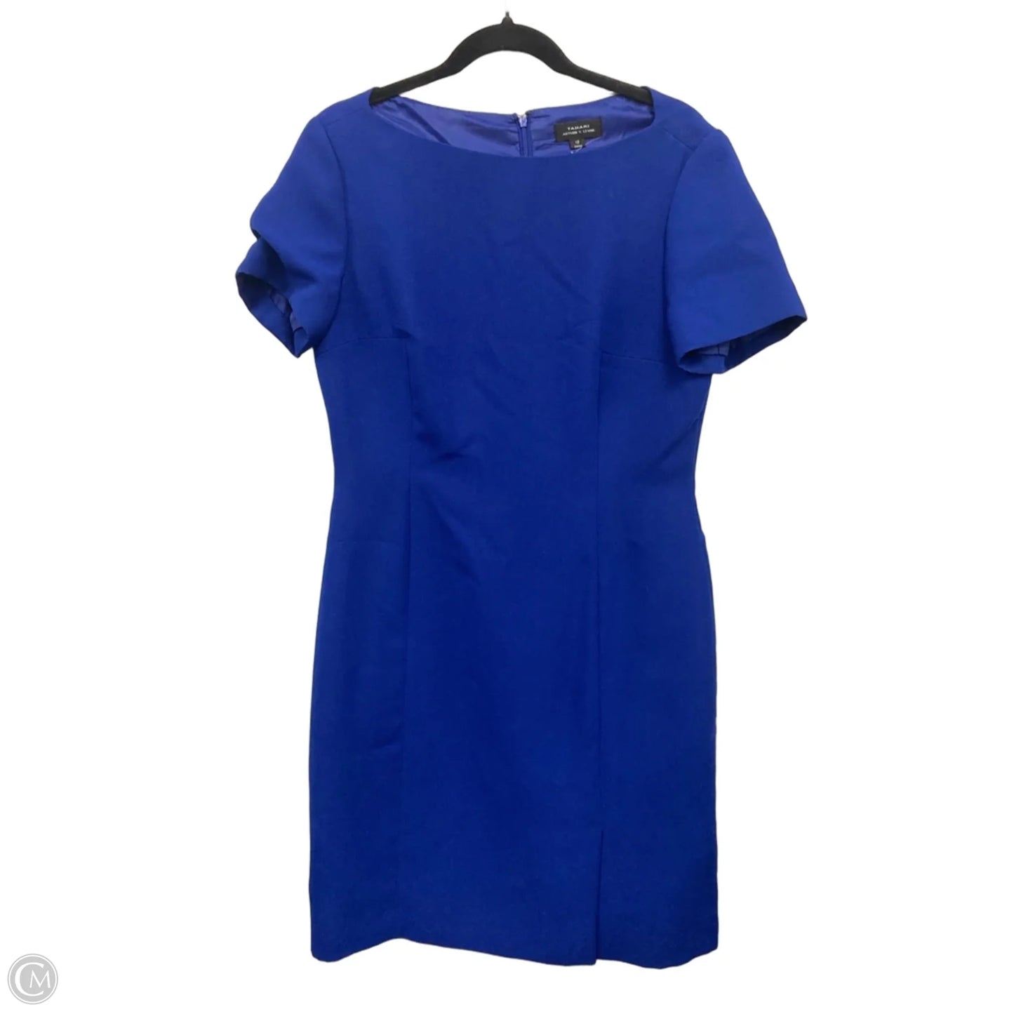 Dress Casual Midi By Tahari In Blue, Size: 12