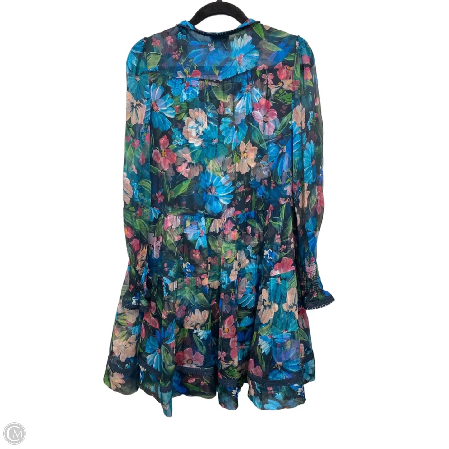 Dress Casual Short By Jade In Blue & Pink, Size: S