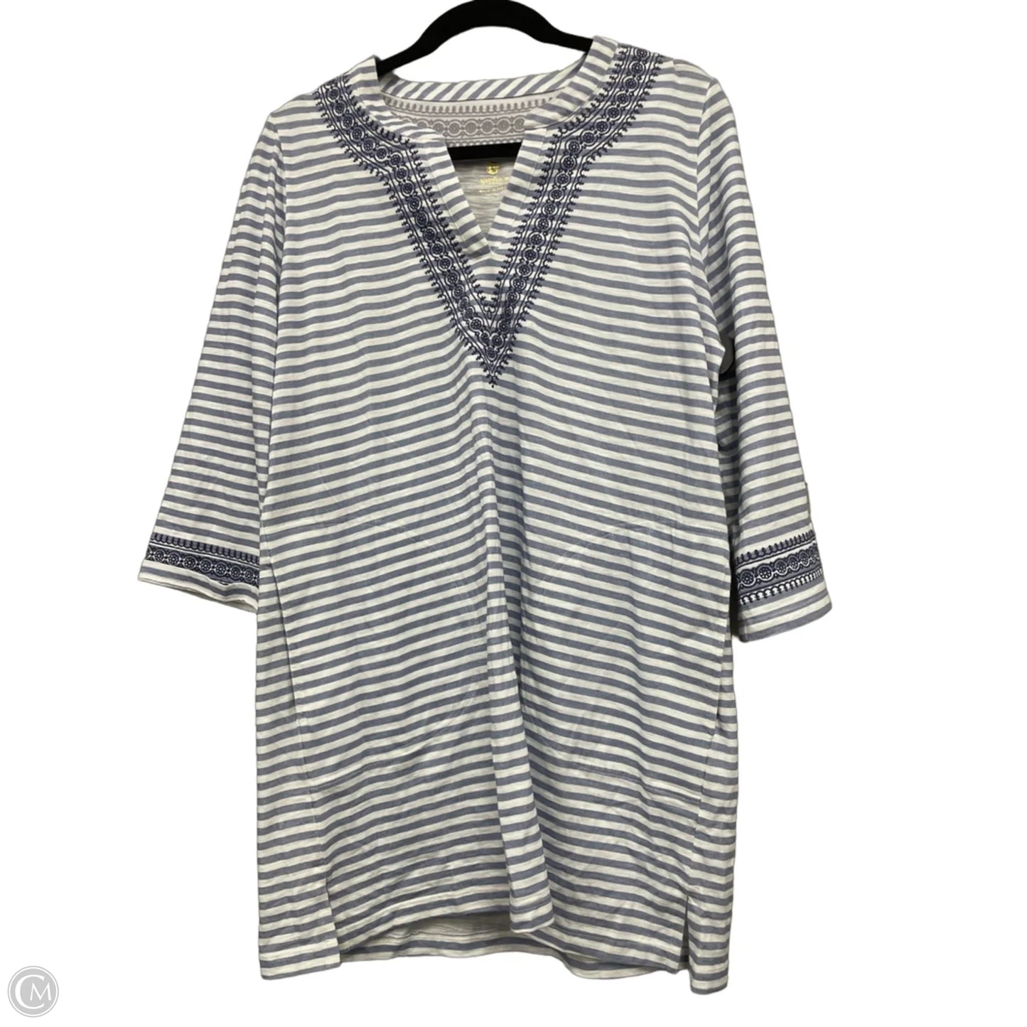 Dress Designer By Spartina In Blue & White, Size: L