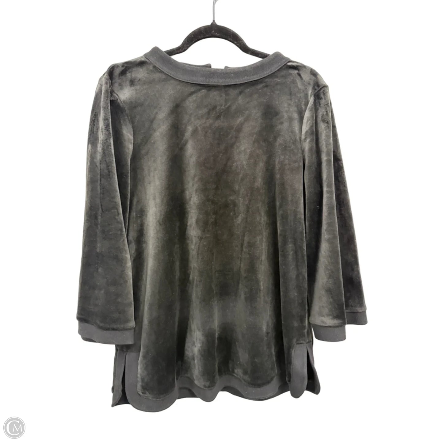 Top 3/4 Sleeve Designer By Tuckernuck In Black, Size: L