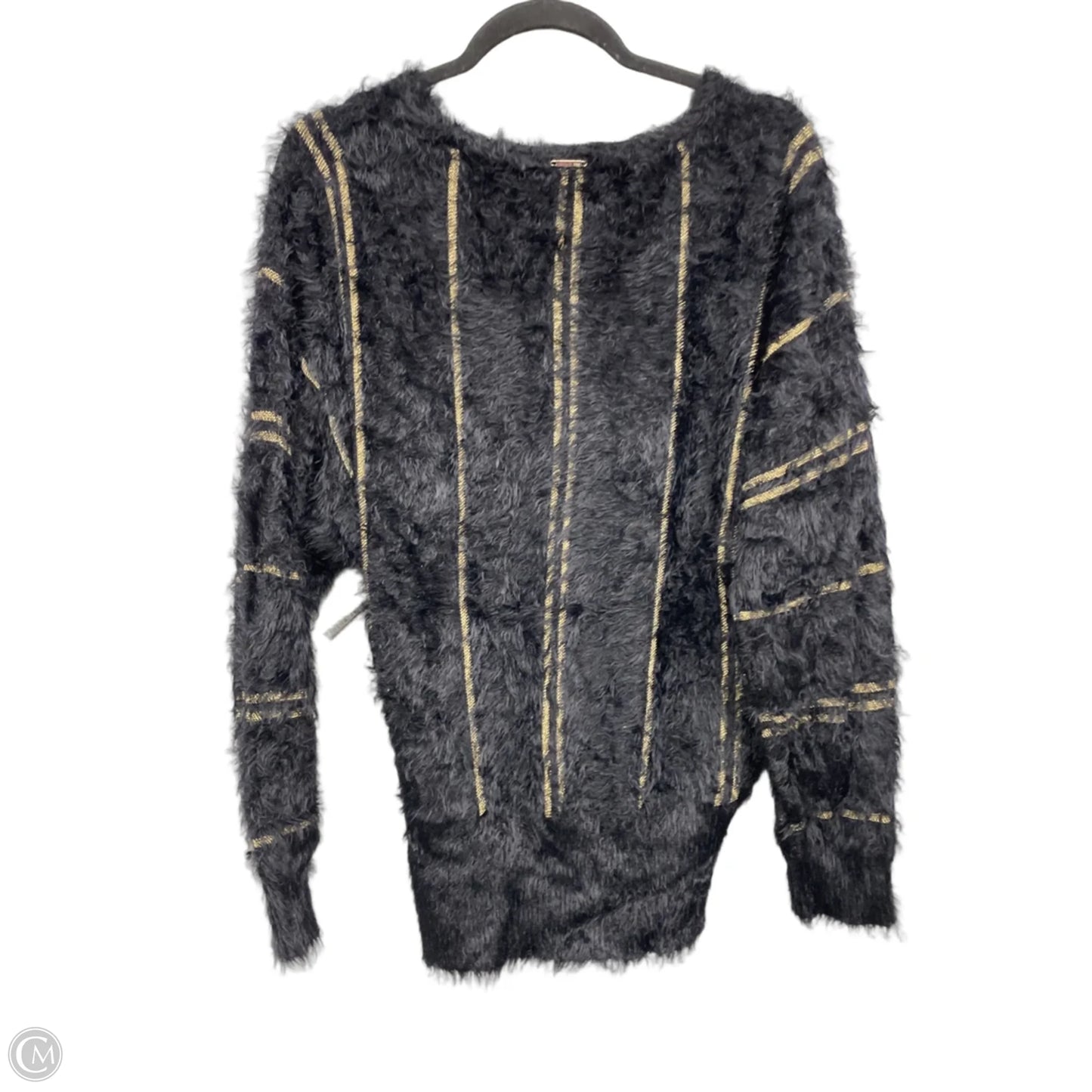 Sweater By Black Rivet In Black & Gold, Size: M
