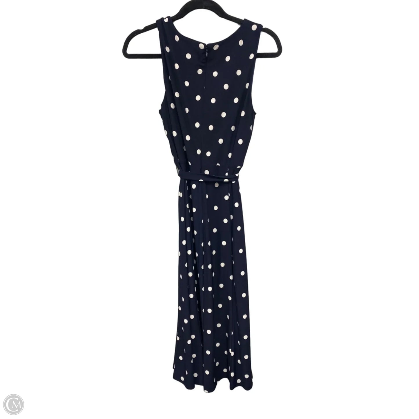 Dress Casual Midi By Anne Klein In Blue & White, Size: 6