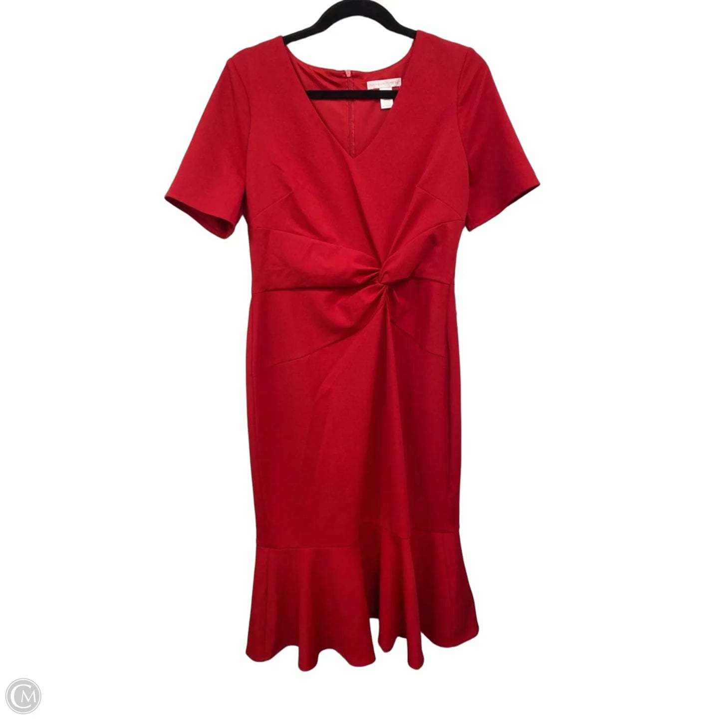 Dress Casual Midi By London Times In Red, Size: 8