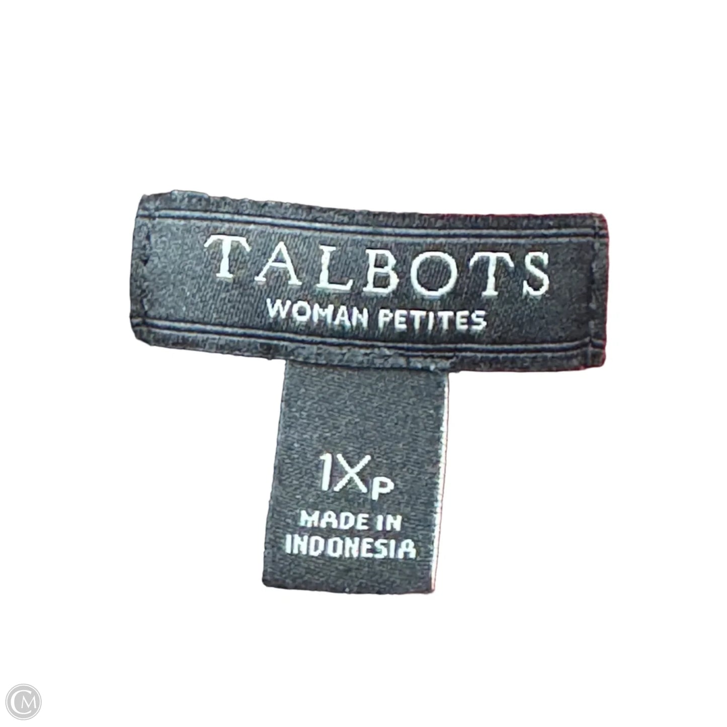 Top Long Sleeve By Talbots In Black & Red, Size: 1x