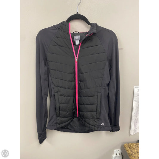 Athletic Jacket By Gapfit In Black & Pink, Size: S