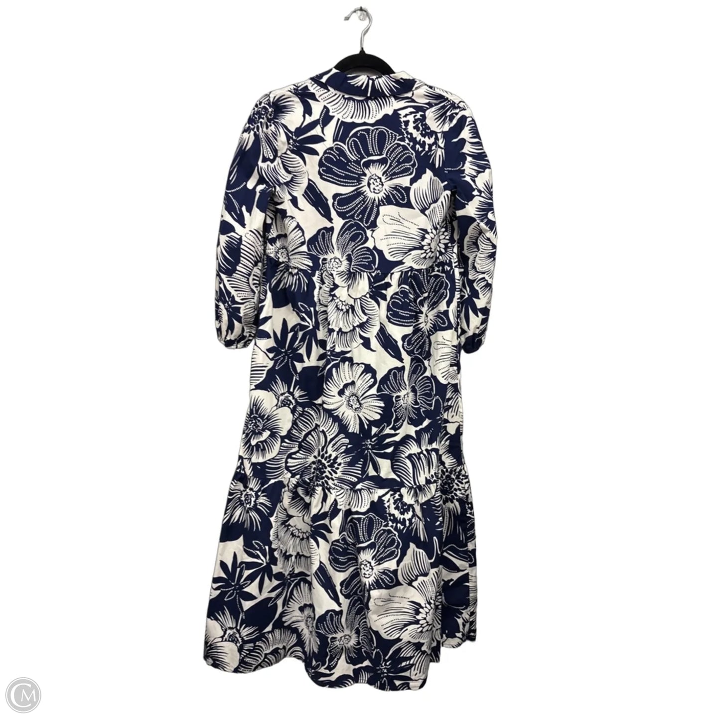Dress Casual Midi By Rachel Zoe In Blue & Cream, Size: Xs