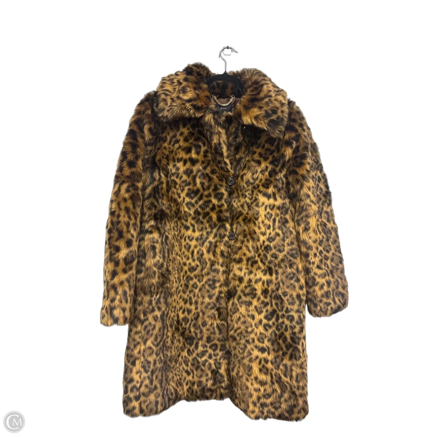 Coat Faux Fur & Sherpa By J. Crew In Animal Print, Size: S