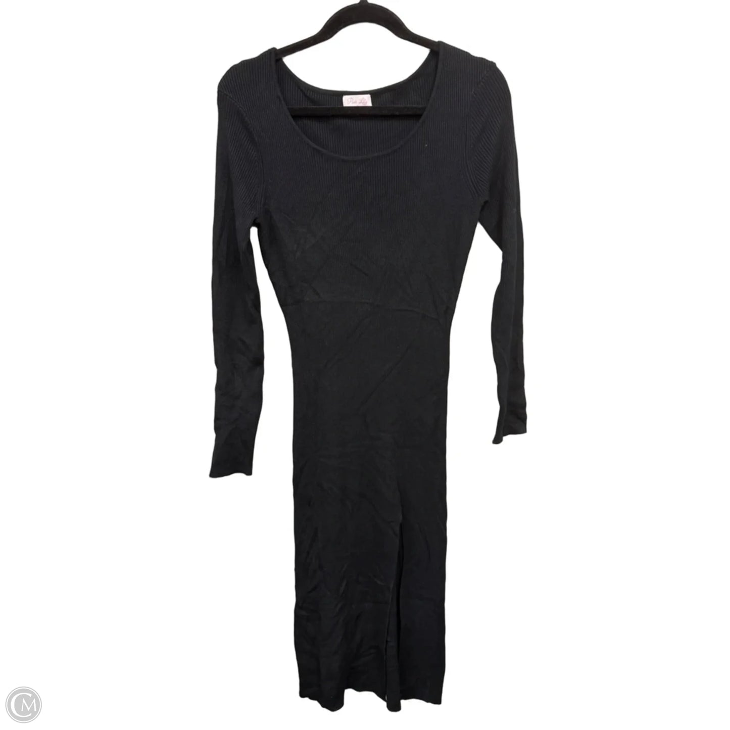 Dress Sweater By Pink Lily In Black, Size: M