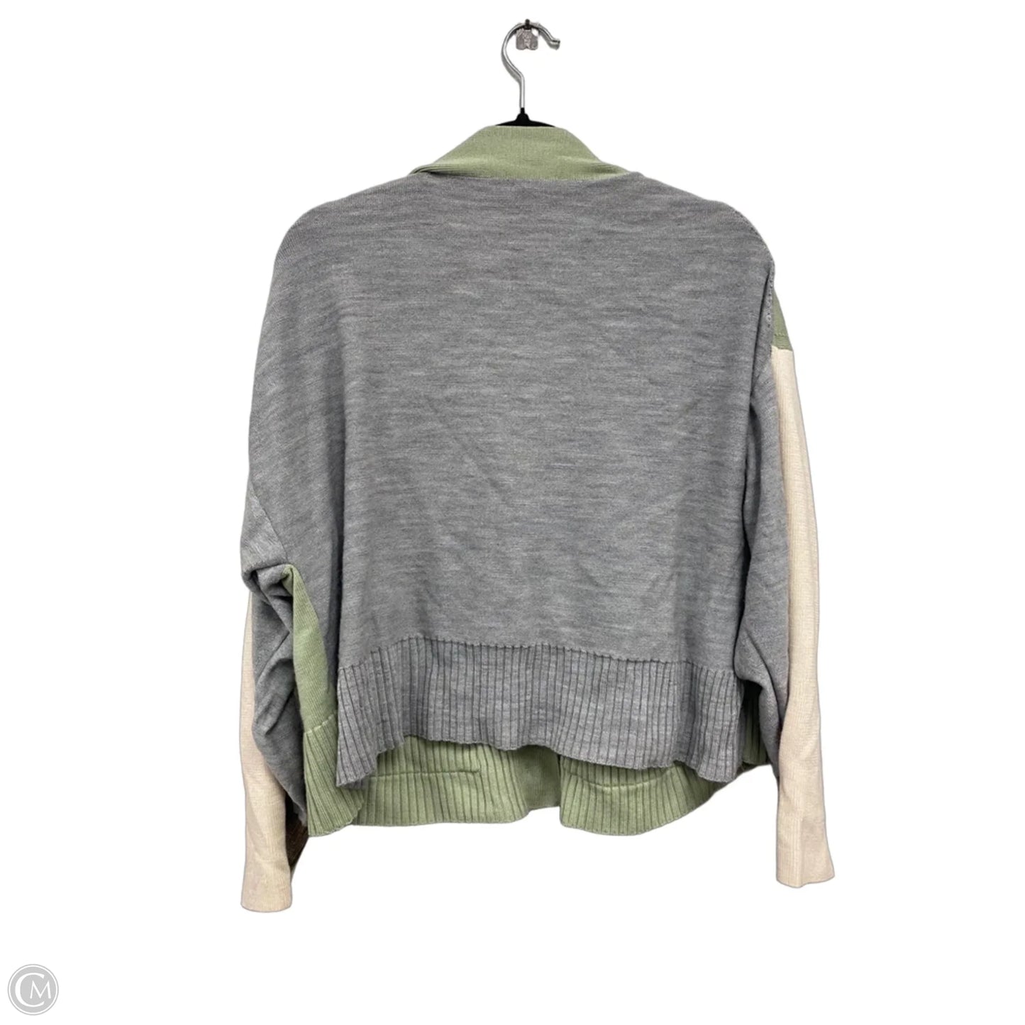 Cardigan By Cos In Green & Grey, Size: M