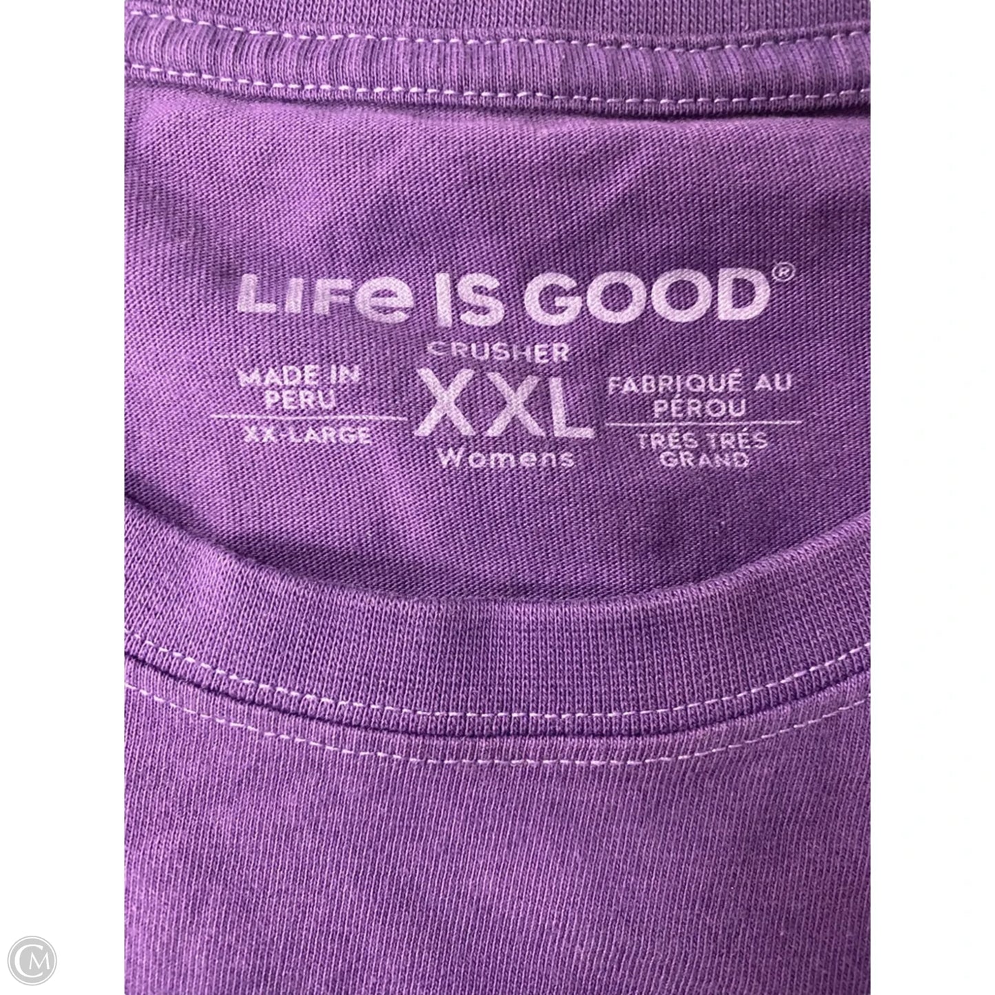 Top Long Sleeve Basic By Life Is Good In Purple, Size: Xxl