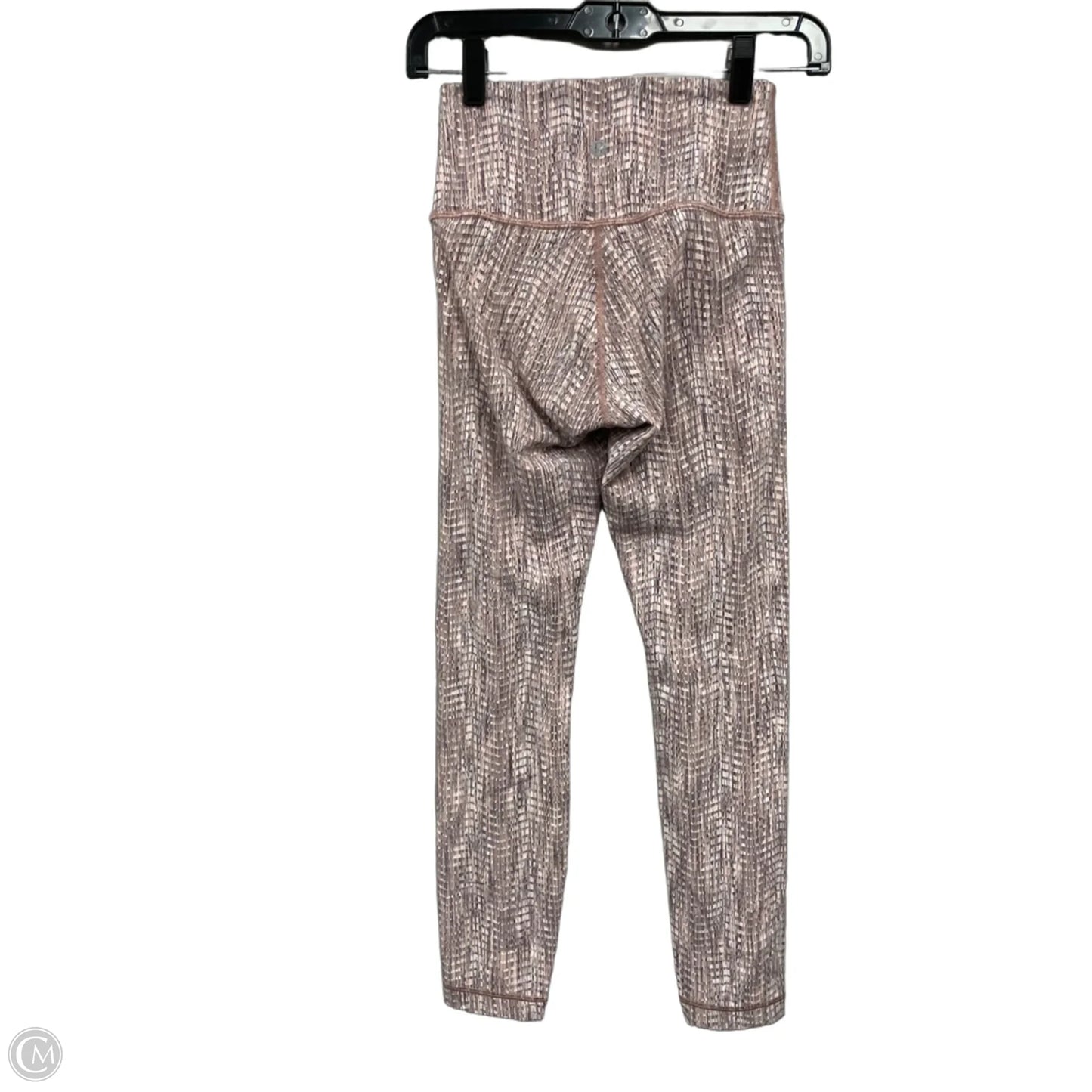 Athletic Leggings By Lululemon In Grey & Pink, Size: 4