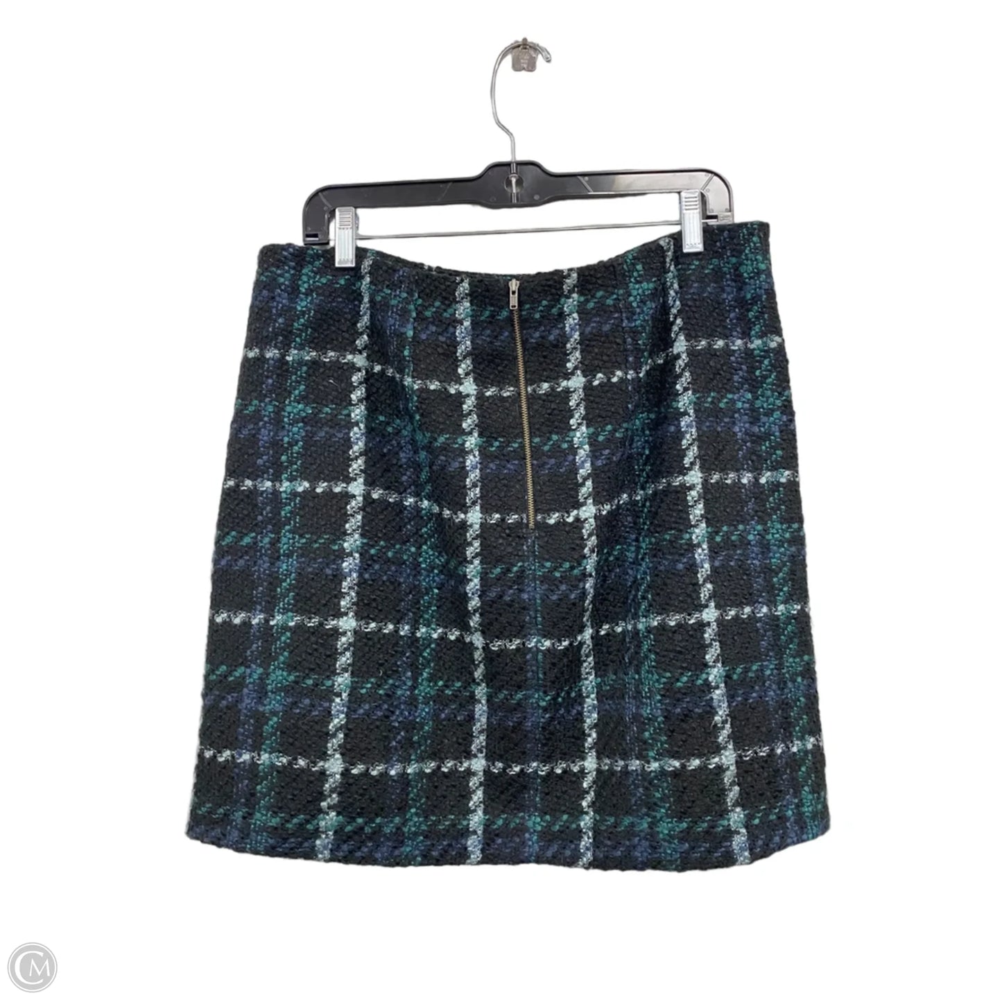Skirt Mini & Short By Loft In Black & Blue, Size: 12
