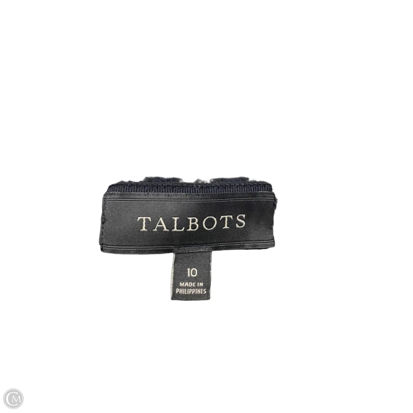 Skirt Mini & Short By Talbots In Black & Cream, Size: 10