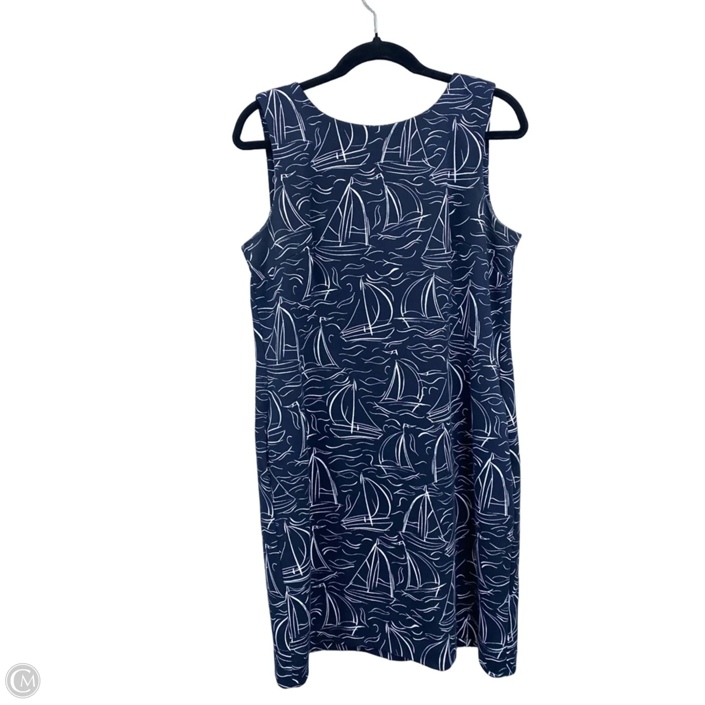 Dress Casual Short By Talbots In Blue & White, Size: 12p