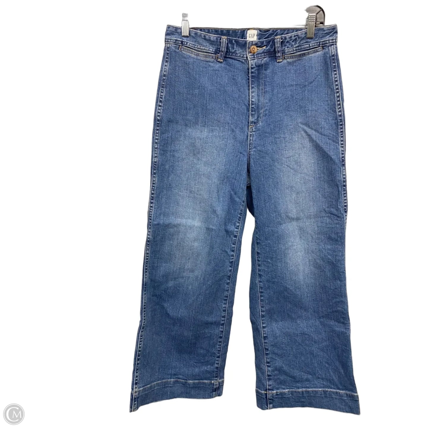 Jeans Wide Leg By Gap In Blue, Size: 10