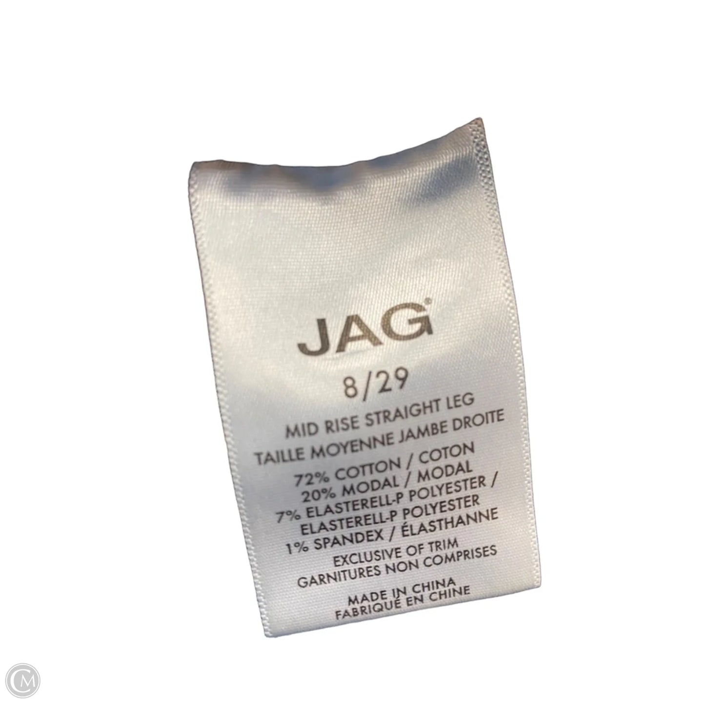 Jeans Straight By Jag In Blue, Size: 8