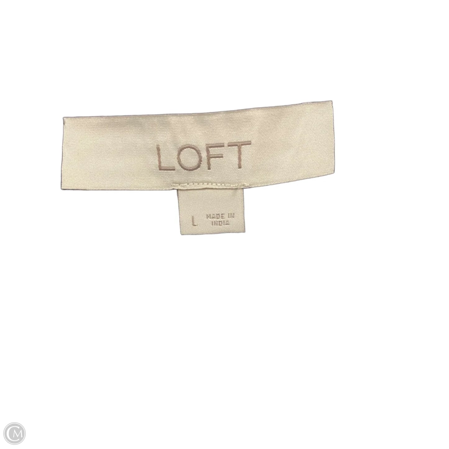 Top Sleeveless By Loft In Black, Size: L