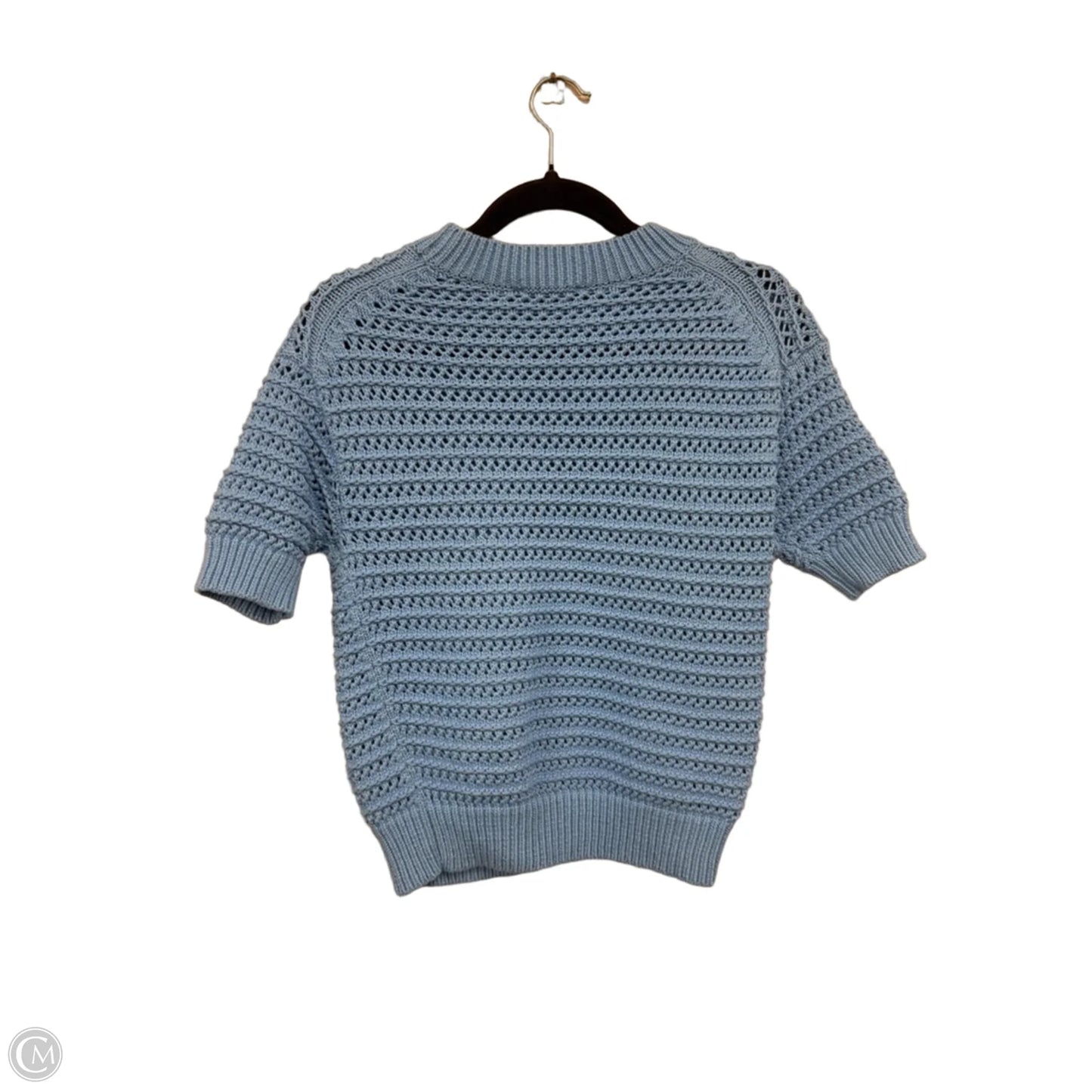 Sweater Short Sleeve By Ann Taylor In Blue, Size: Xsp