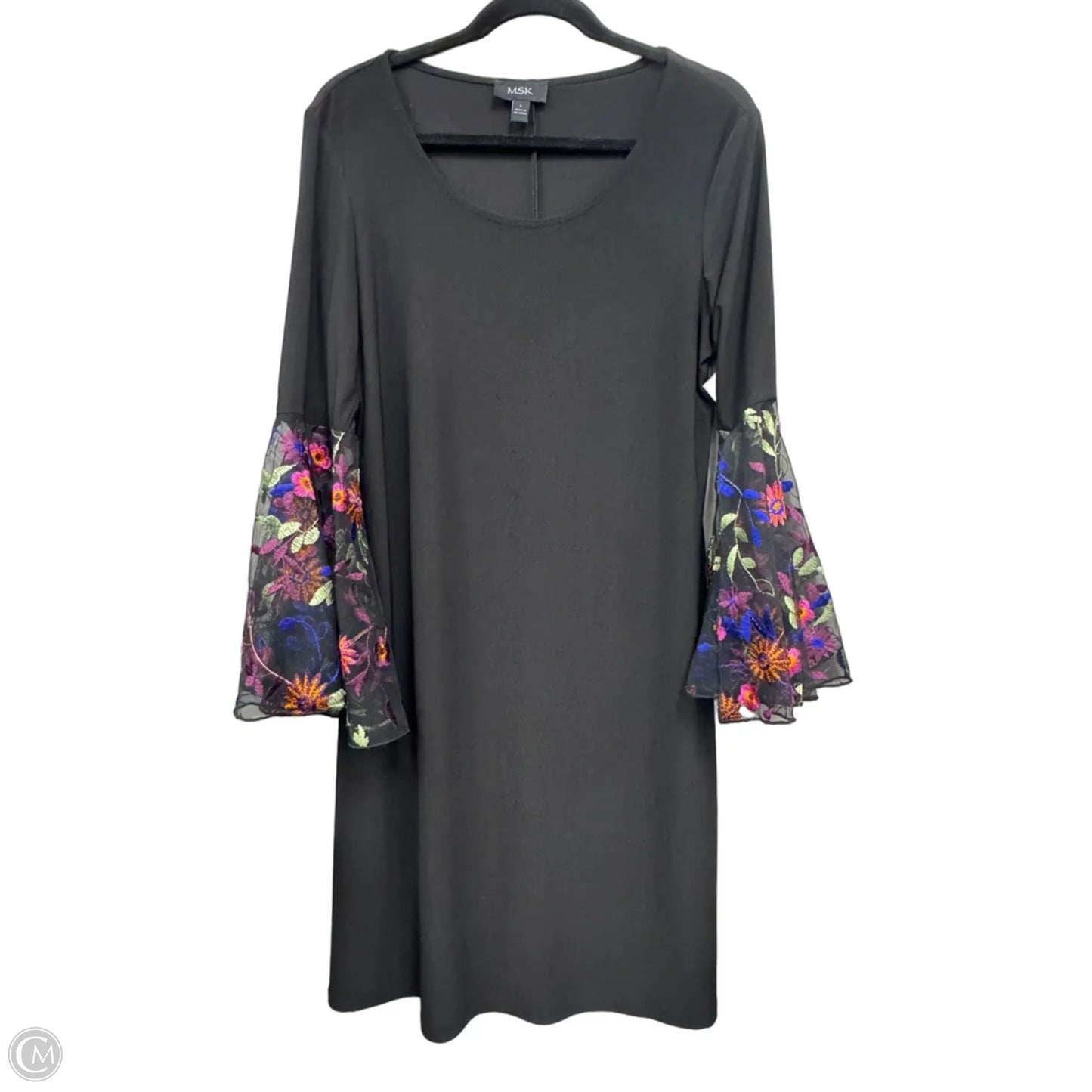 Dress Casual Short By Msk In Black & Orange, Size: L