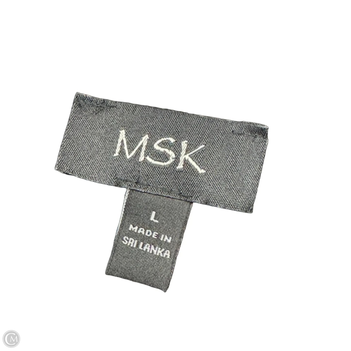 Dress Casual Short By Msk In Black & Orange, Size: L
