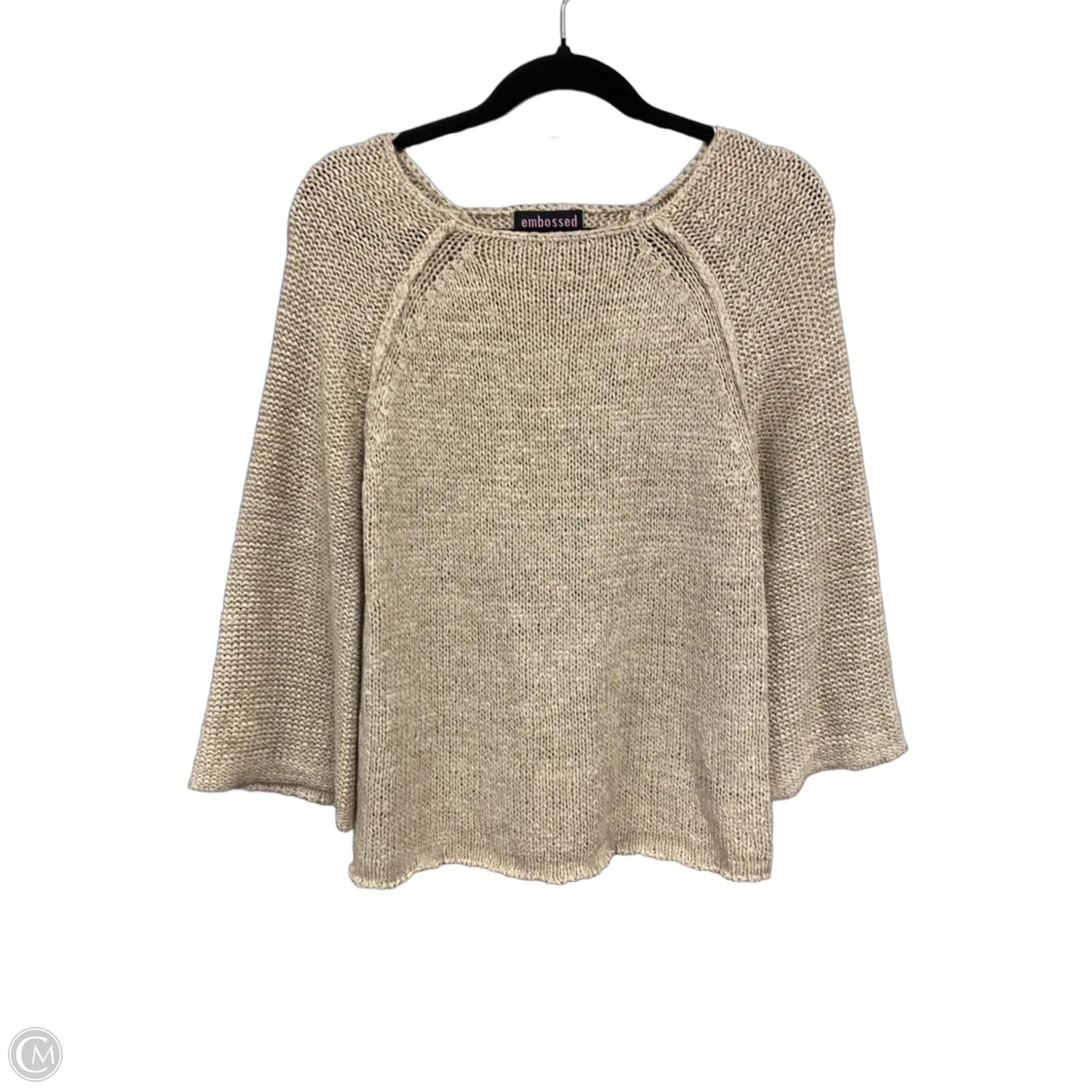 Sweater By Clothes Mentor In Tan, Size: M