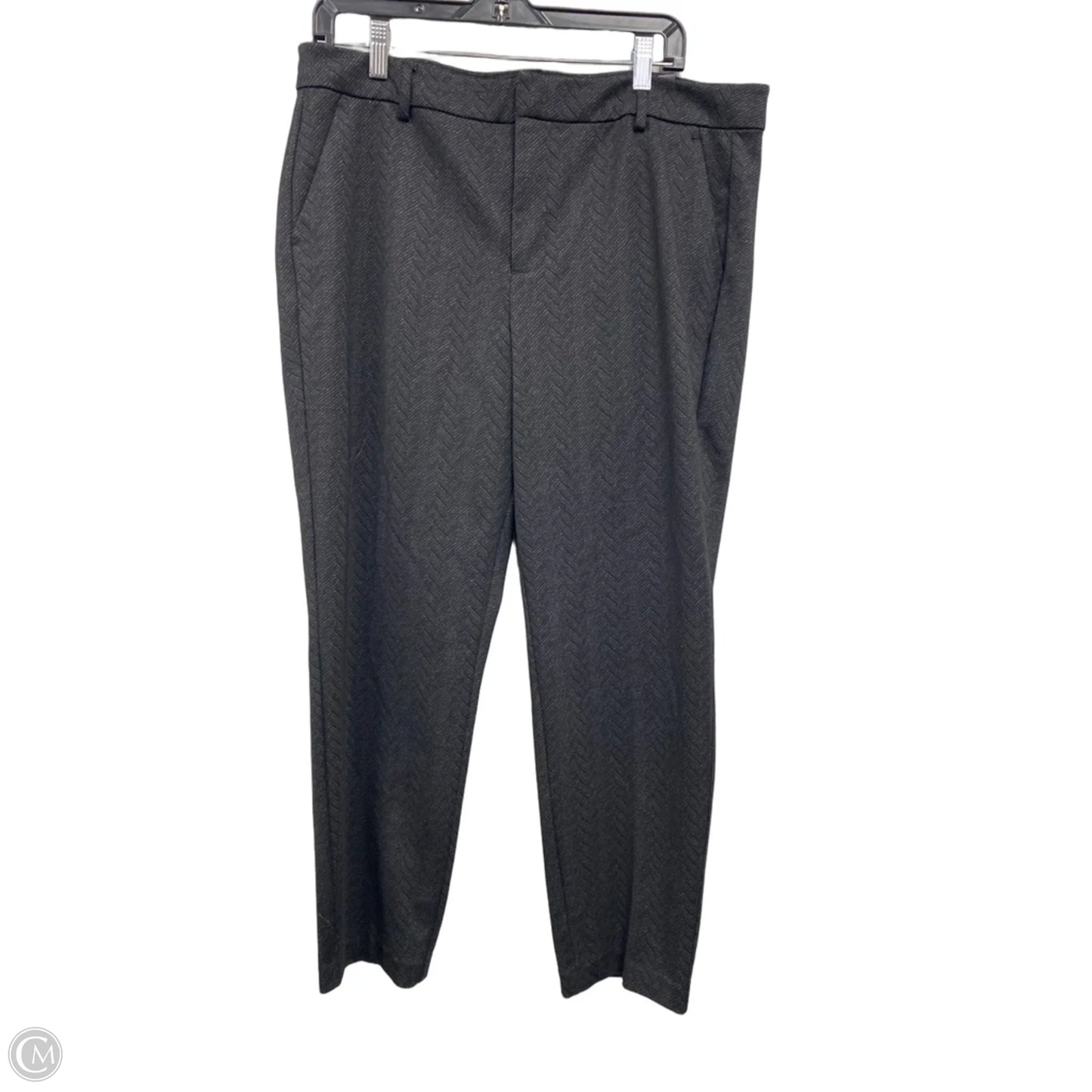 Pants Dress By Liverpool In Black & Grey, Size: 16