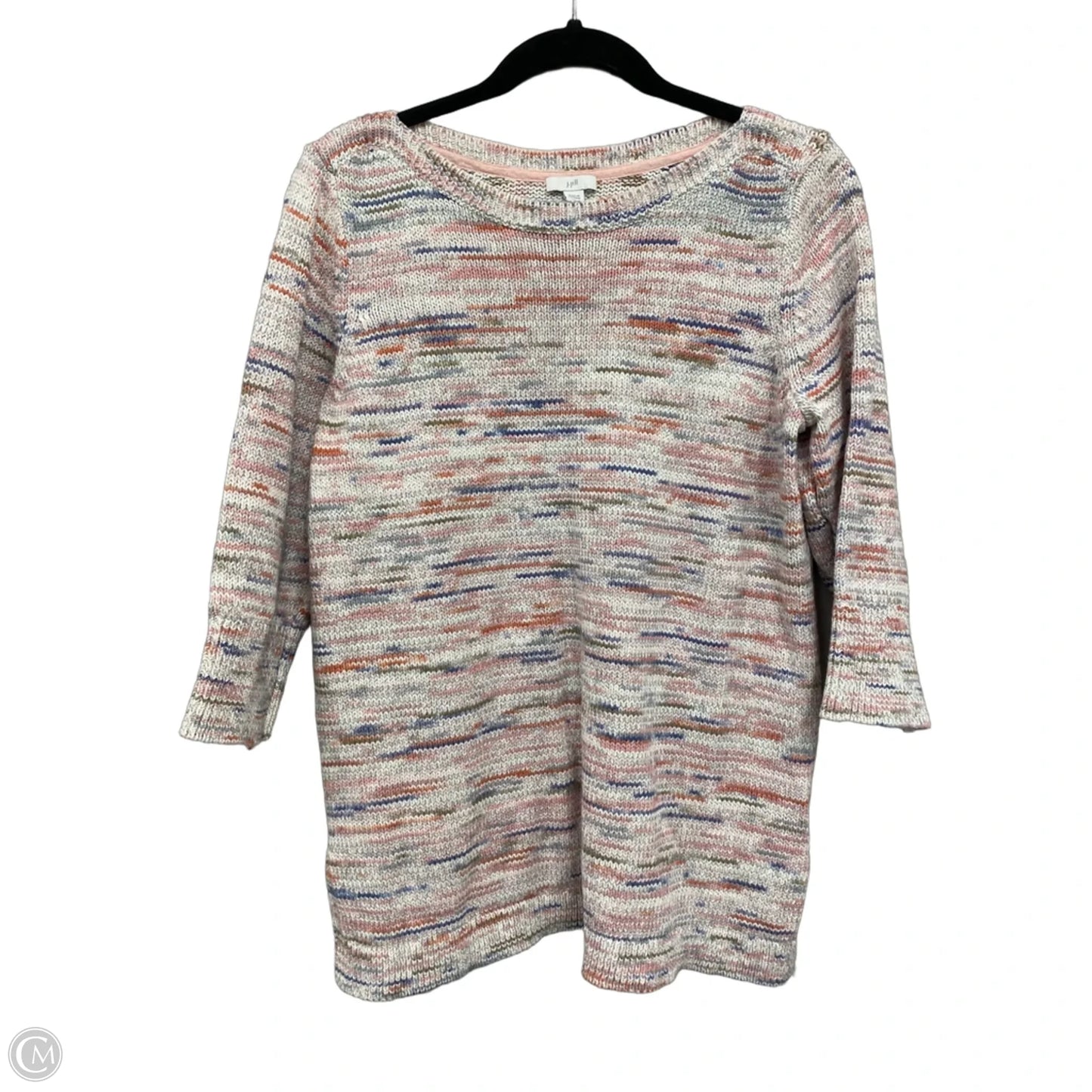 Sweater By J. Jill In Cream & Pink, Size: Lp