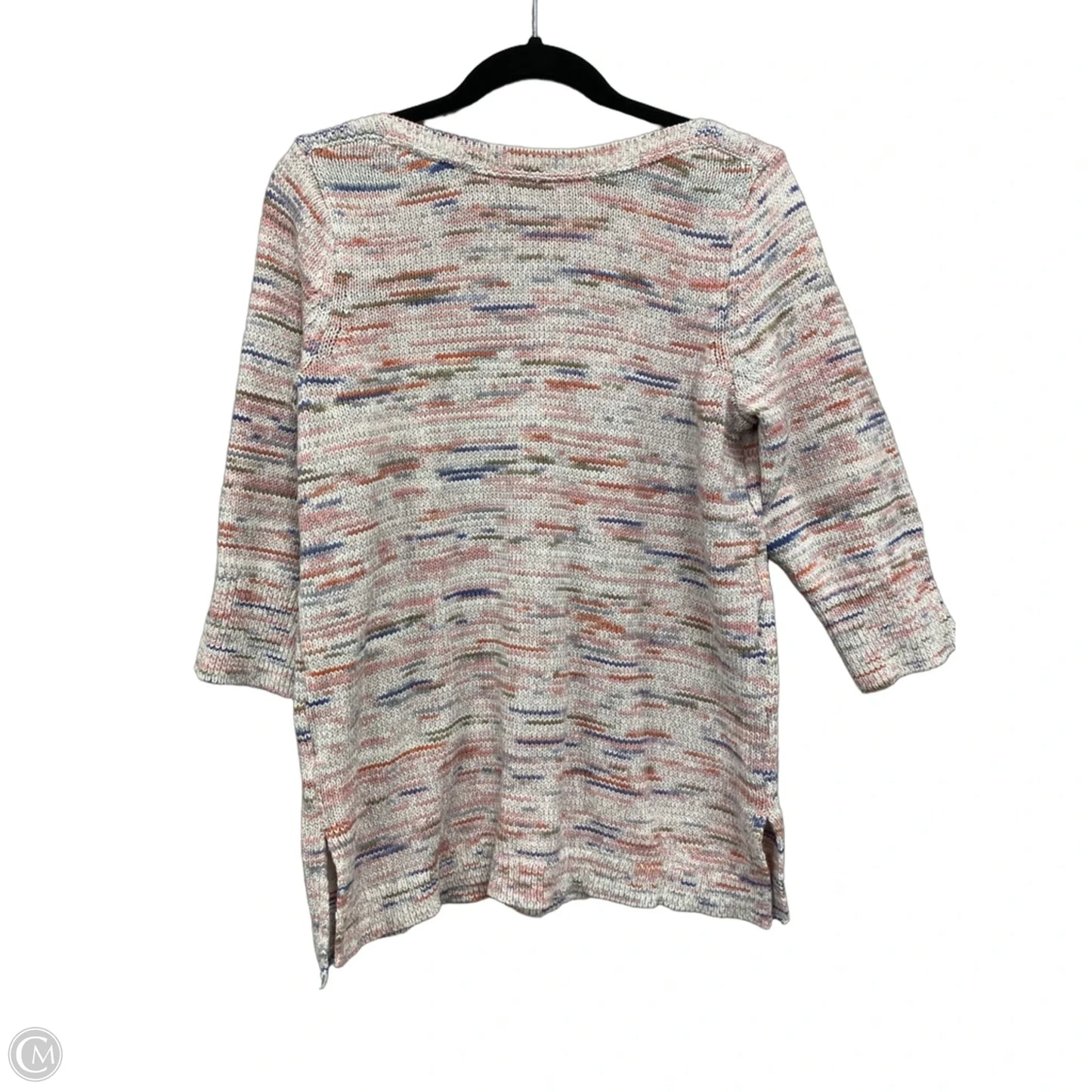 Sweater By J. Jill In Cream & Pink, Size: Lp