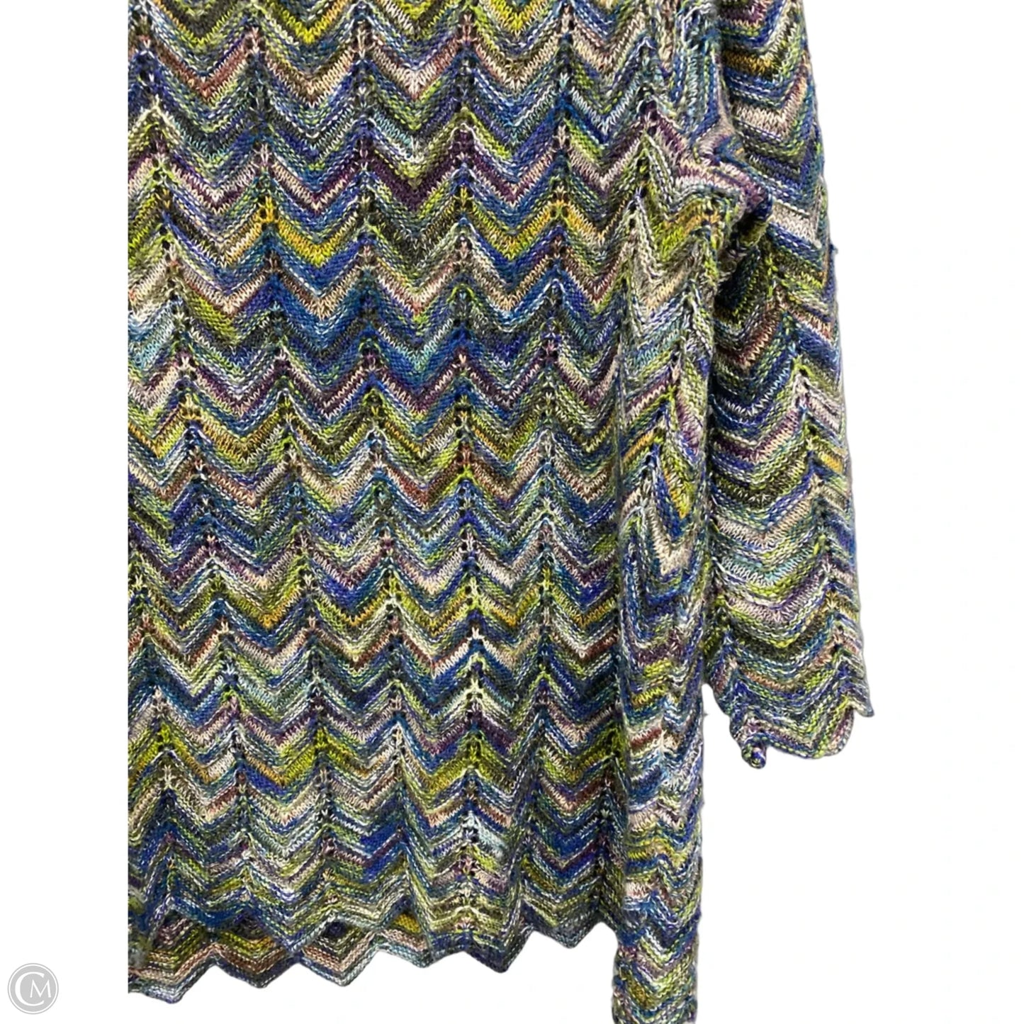 Sweater By Nic + Zoe In Blue & Green, Size: Xl