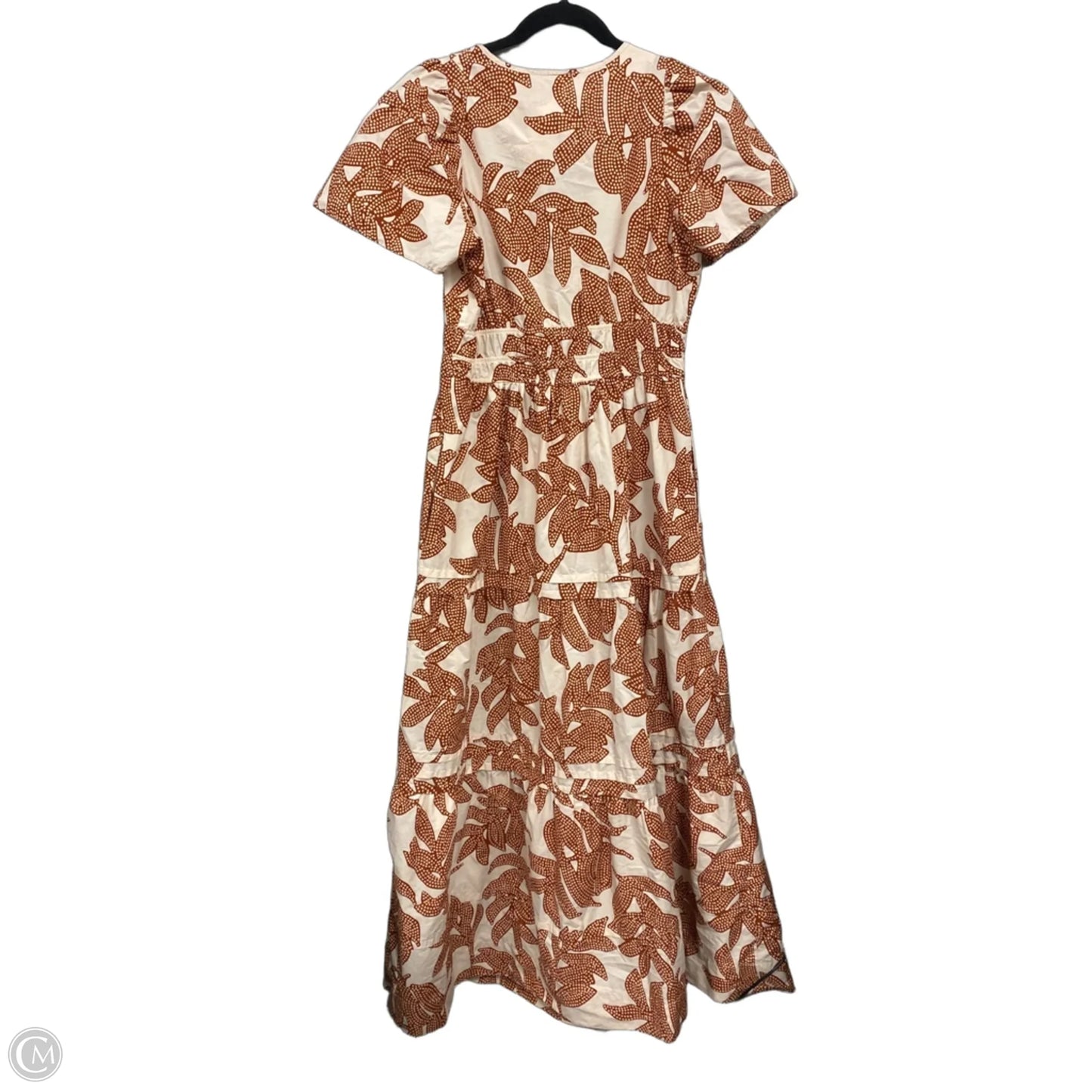 Dress Casual Maxi By Anthropologie In Brown & Cream, Size: S