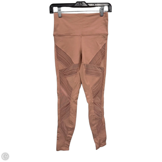 Athletic Leggings By Alo In Peach, Size: S