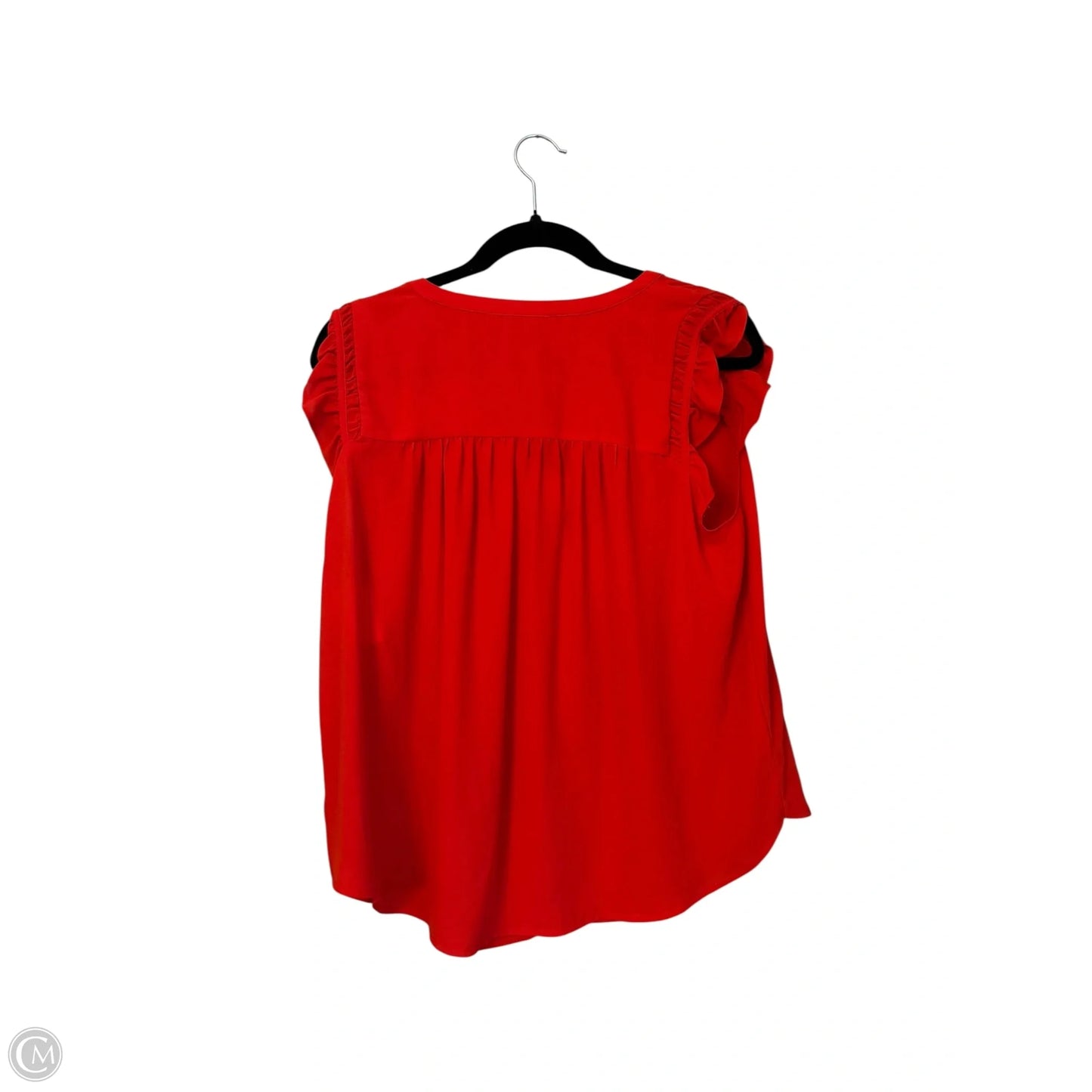 Top Short Sleeve By Loft In Red, Size: M