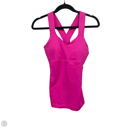 Athletic Tank Top By Lululemon In Pink, Size: 6