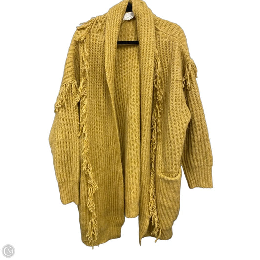 Cardigan By Anthropologie In Gold, Size: L