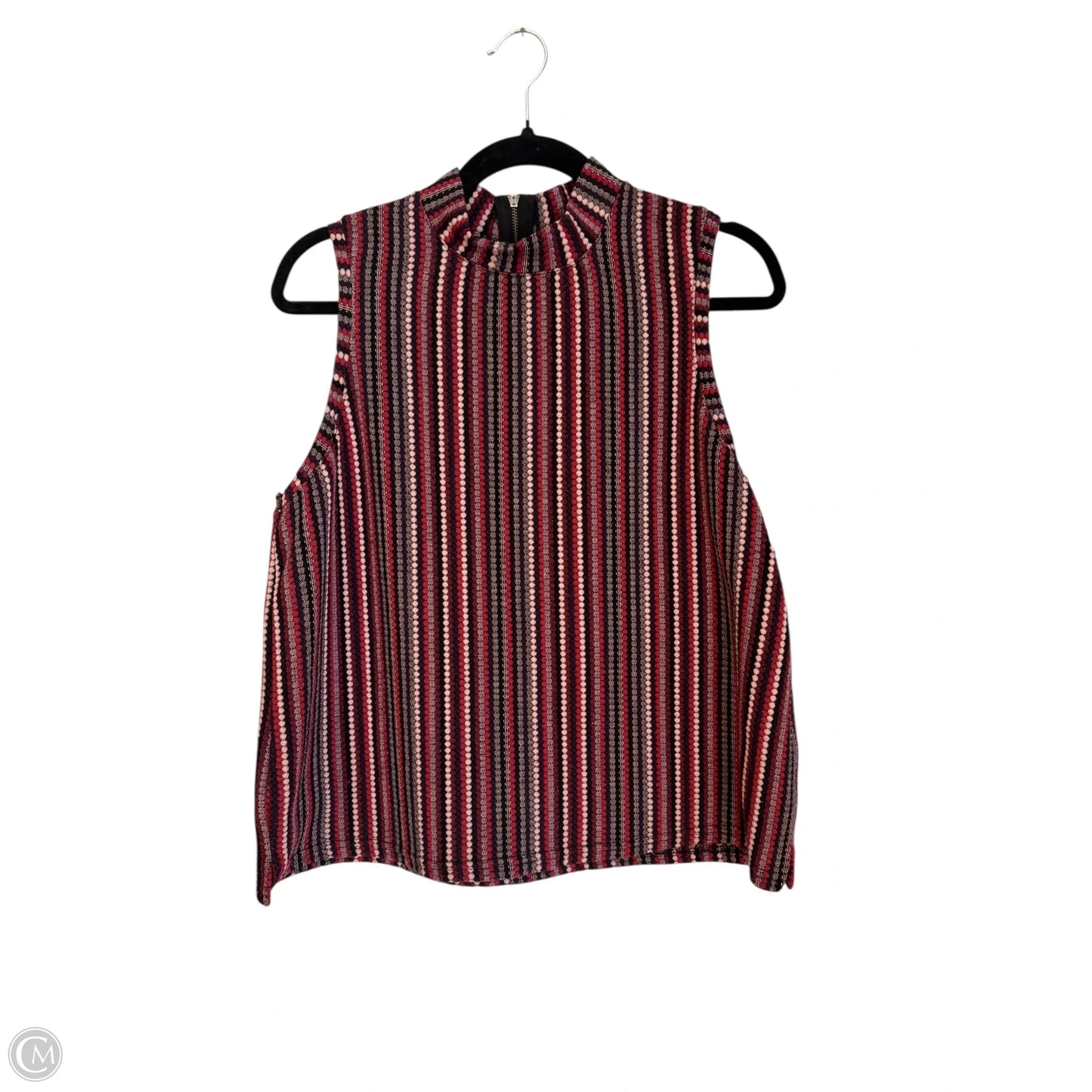 Top Sleeveless By Postmark In Striped Pattern, Size: L