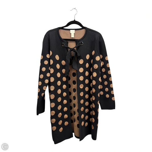 Cardigan By Chicos In Polkadot Pattern, Size: L