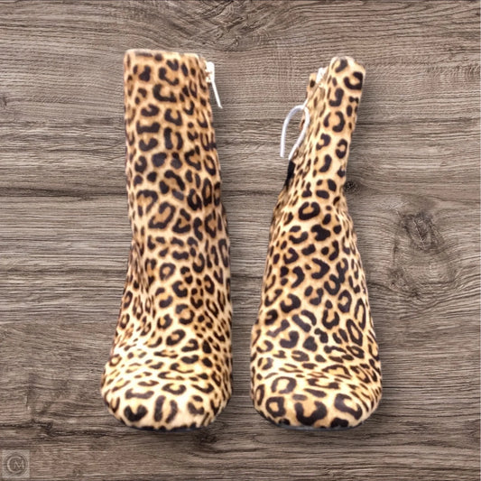 Boots Ankle Heels By Steve Madden In Animal Print, Size: 8