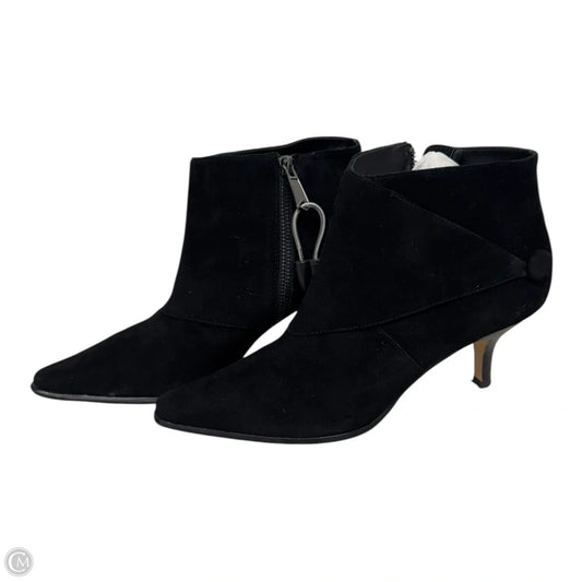 Boots Ankle Heels By Donald Pliner In Black, Size: 8.5